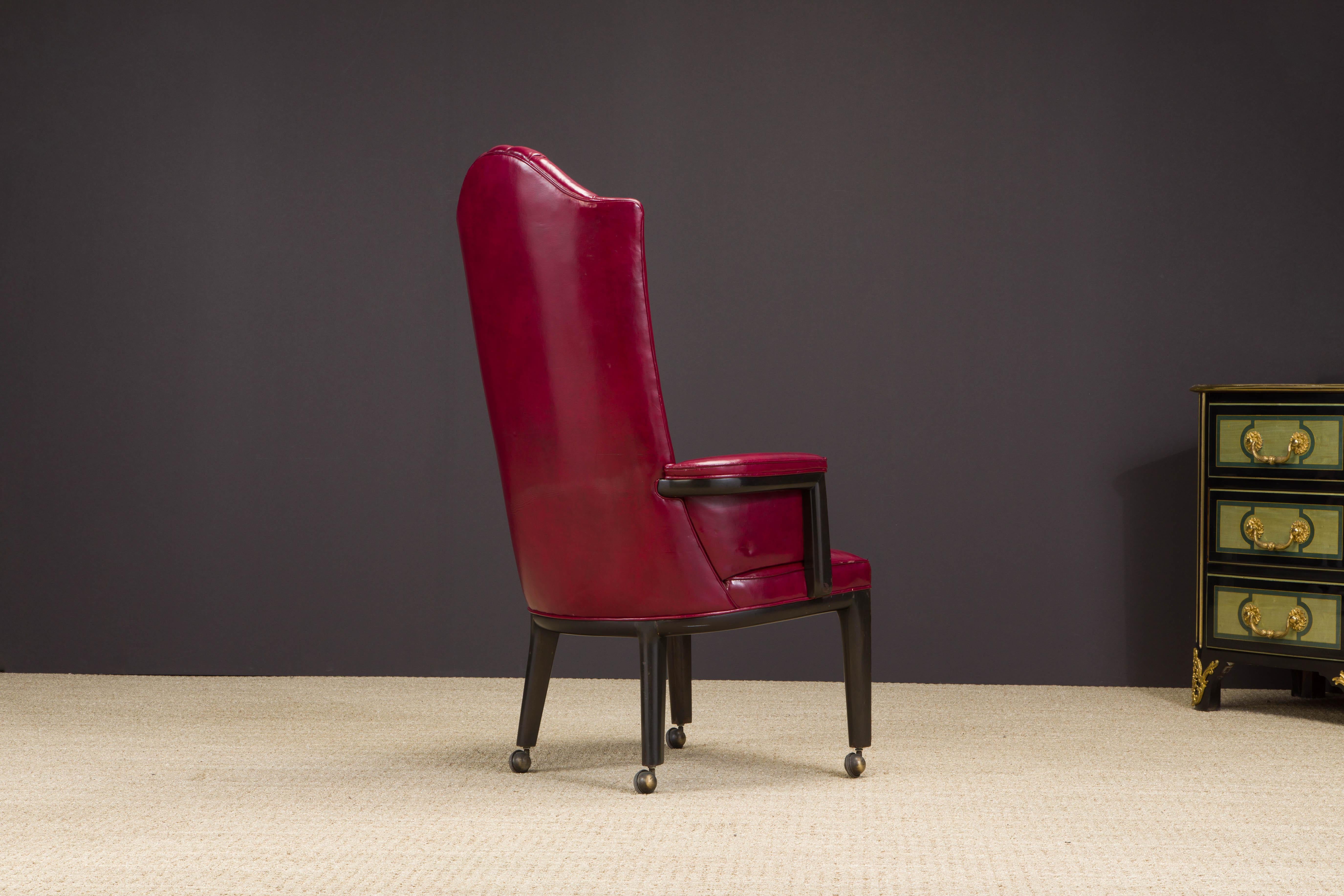 Maurice Bailey for Monteverdi-Young High Back Executive Armchair, 1977, Signed In Good Condition In Los Angeles, CA