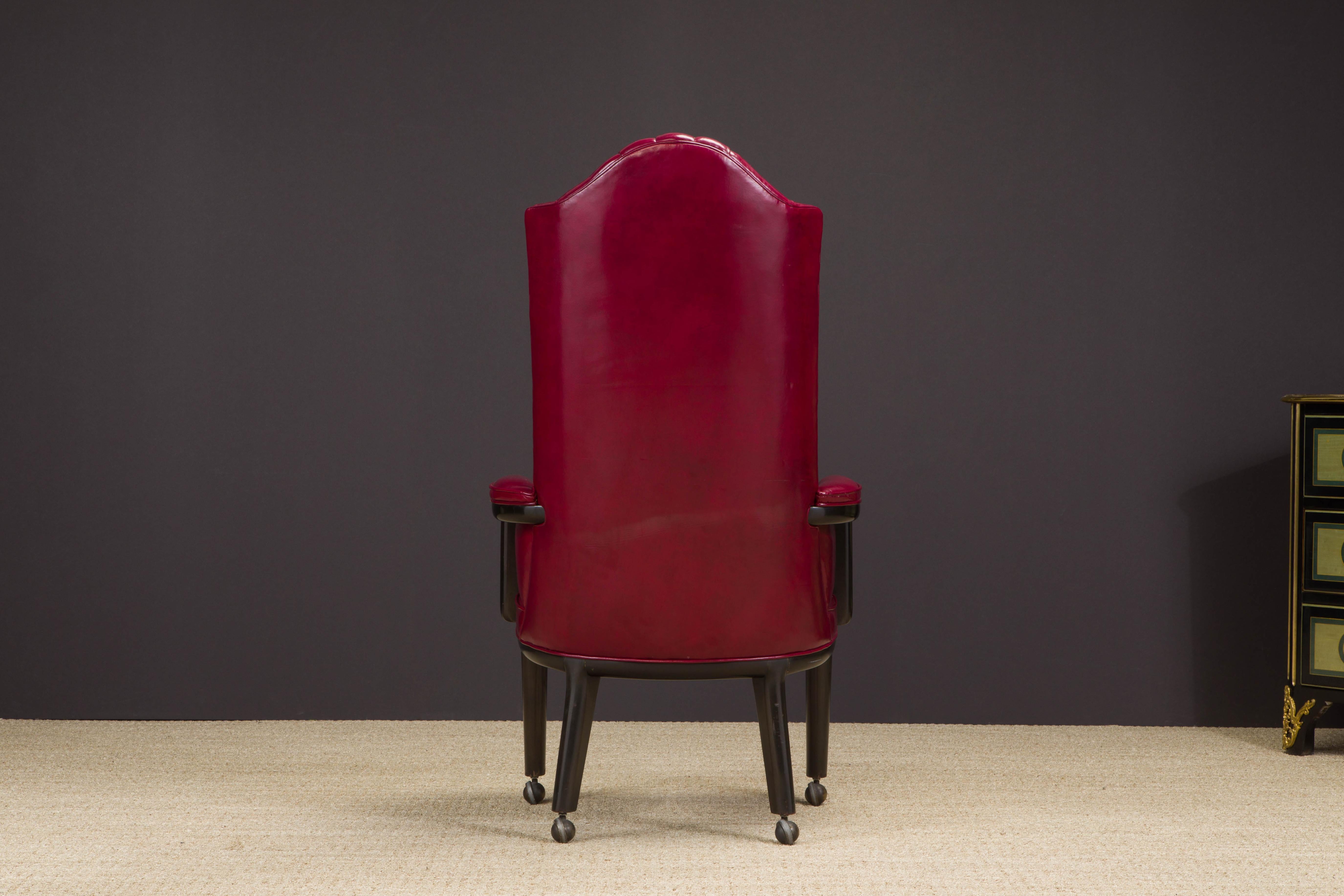 Late 20th Century Maurice Bailey for Monteverdi-Young High Back Executive Armchair, 1977, Signed