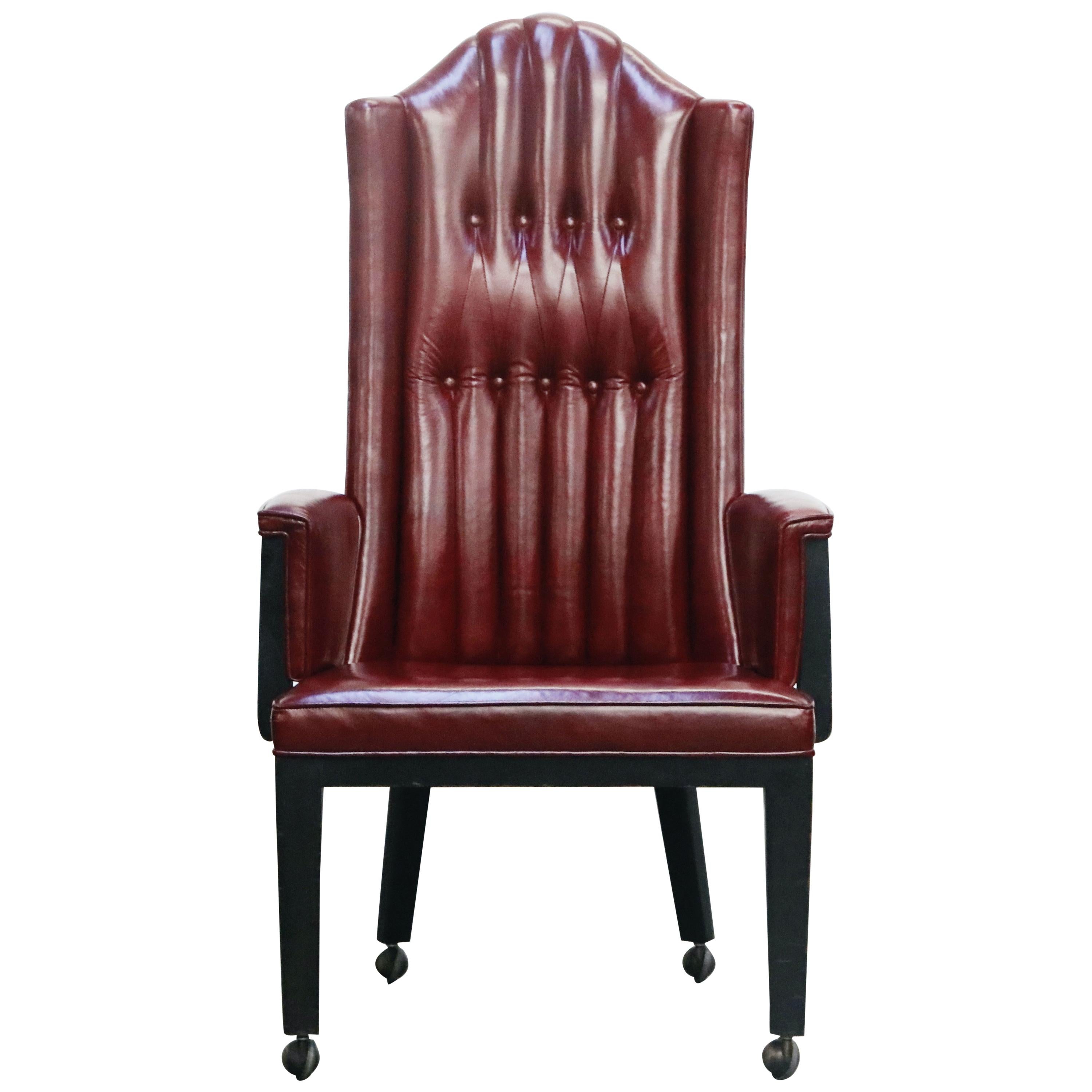 Maurice Bailey for Monteverdi-Young High Back Executive Armchair, 1977, Signed