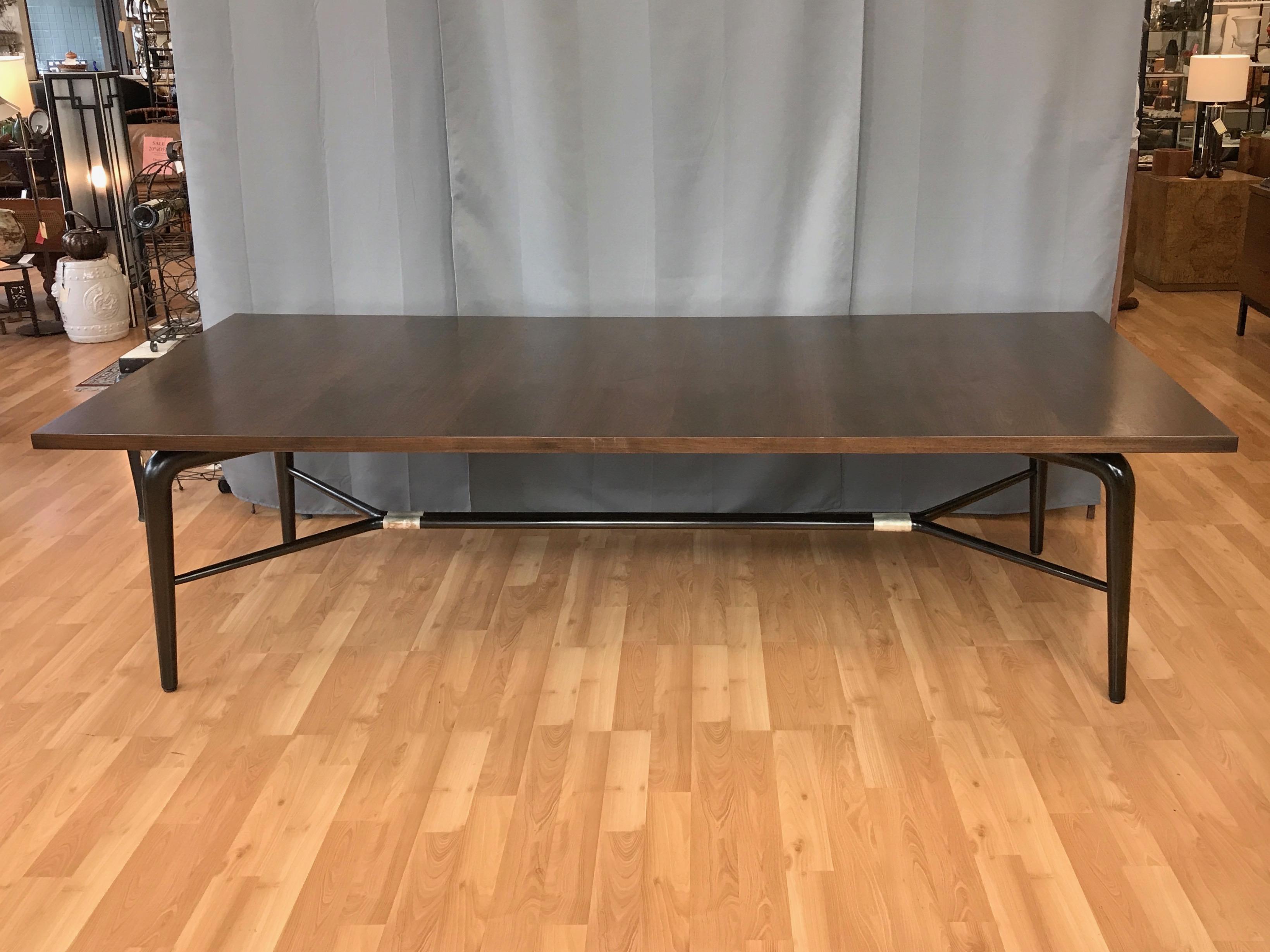 Mid-Century Modern Maurice Bailey for Monteverdi-Young Monumental Walnut Dining Table