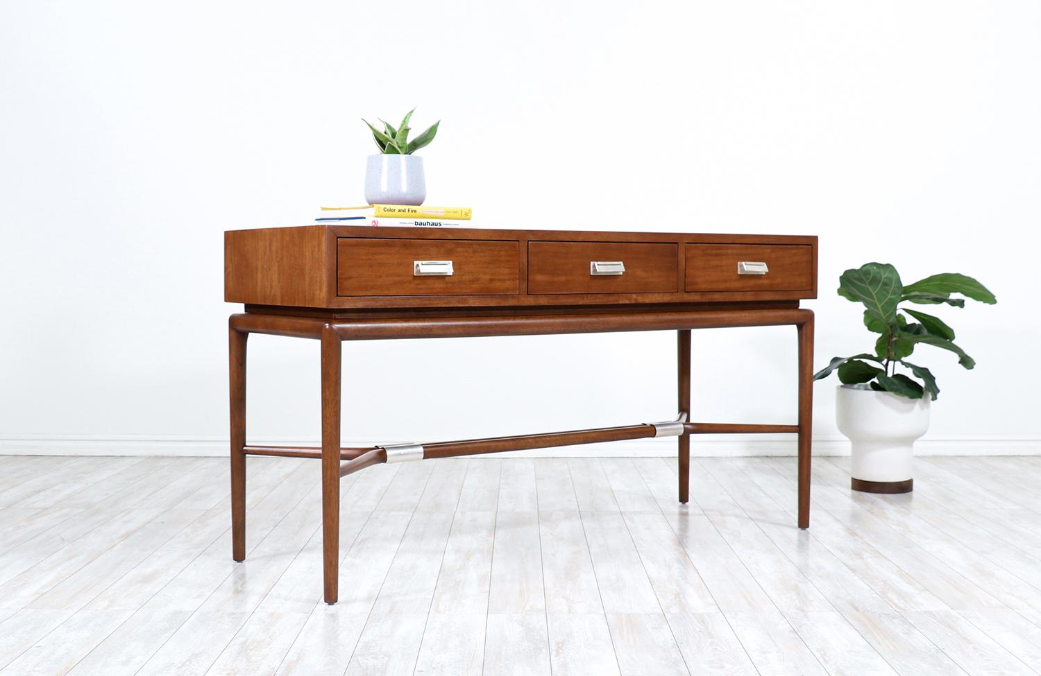 Mid-Century Modern Maurice Bailey Sculpted Console Table for Monteverdi-Young