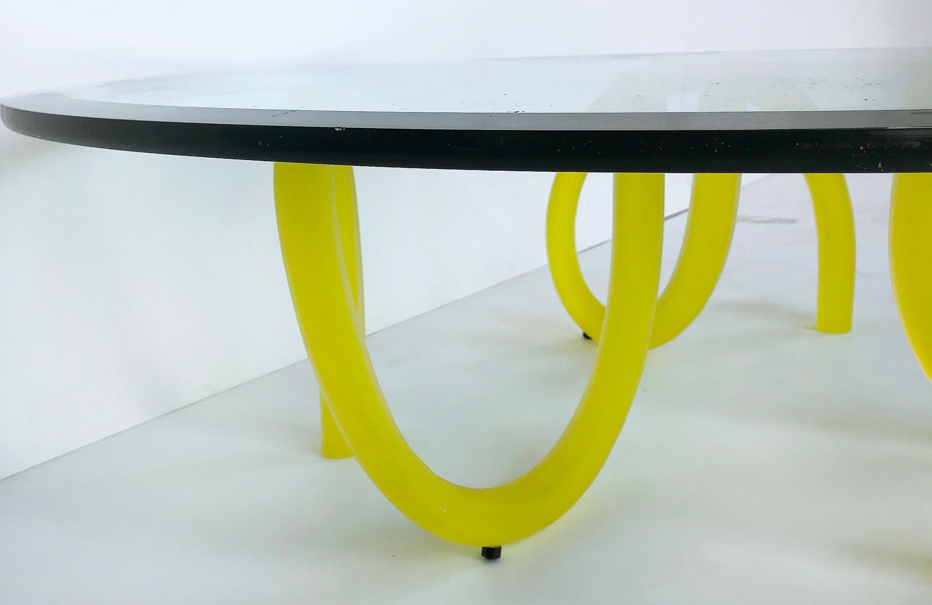 Italian Maurice Barilone Roche Bobois Murano Glass Coffee Table, Italy