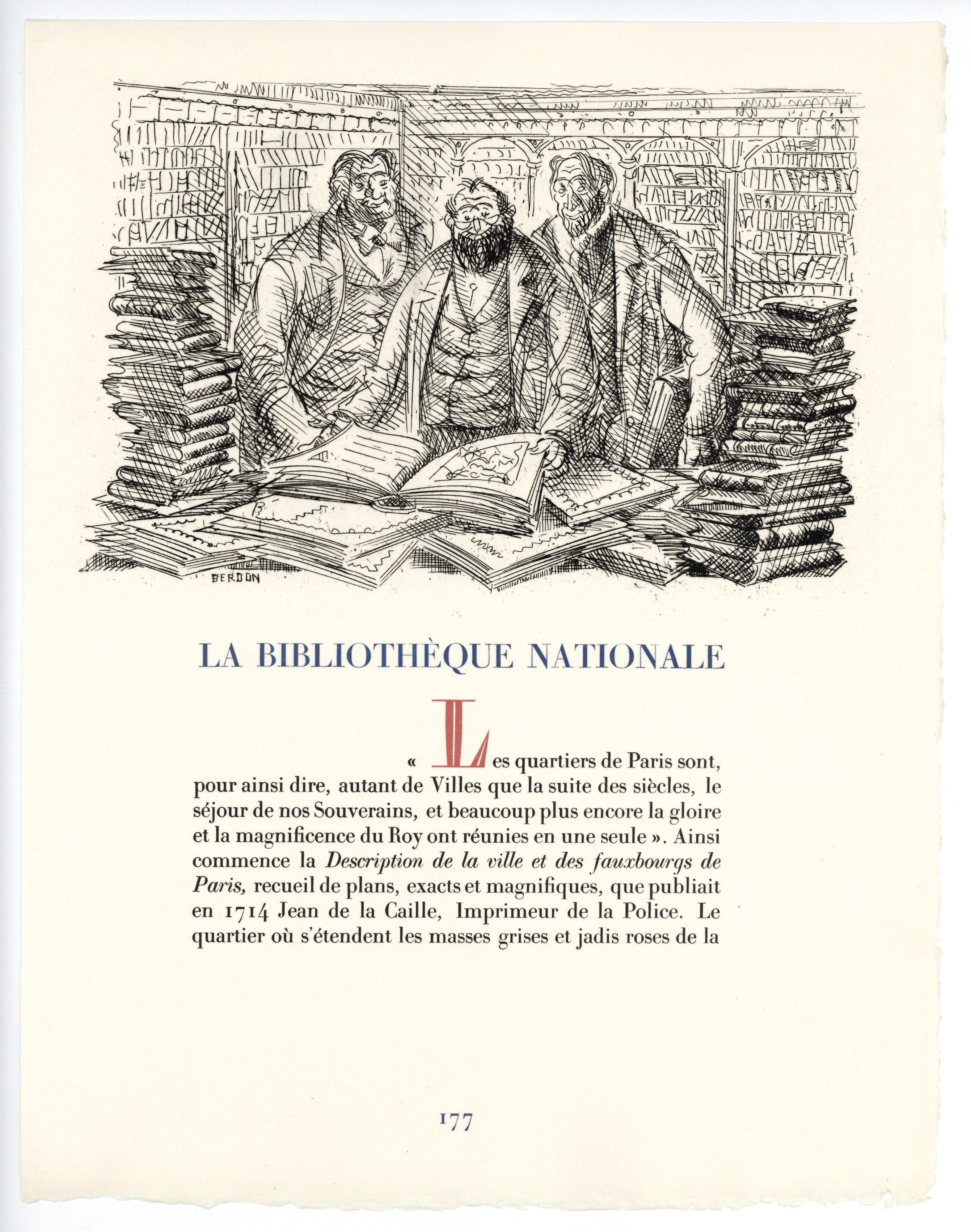 Medium: original etching. This impression on Canson et Montgolfier wove paper was printed in 1937 in an edition of 500 for the 