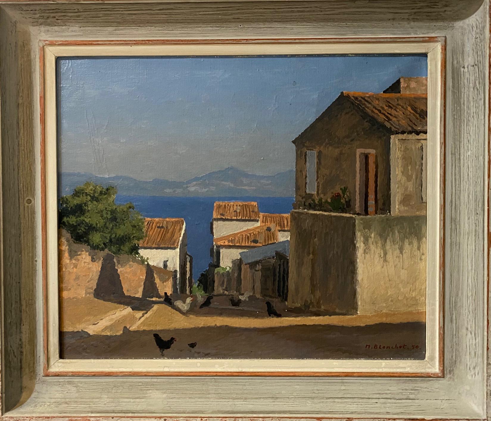 „Sicile“ von Maurice Blanchet - Öl auf Leinwand 46x38 cm im Angebot 1