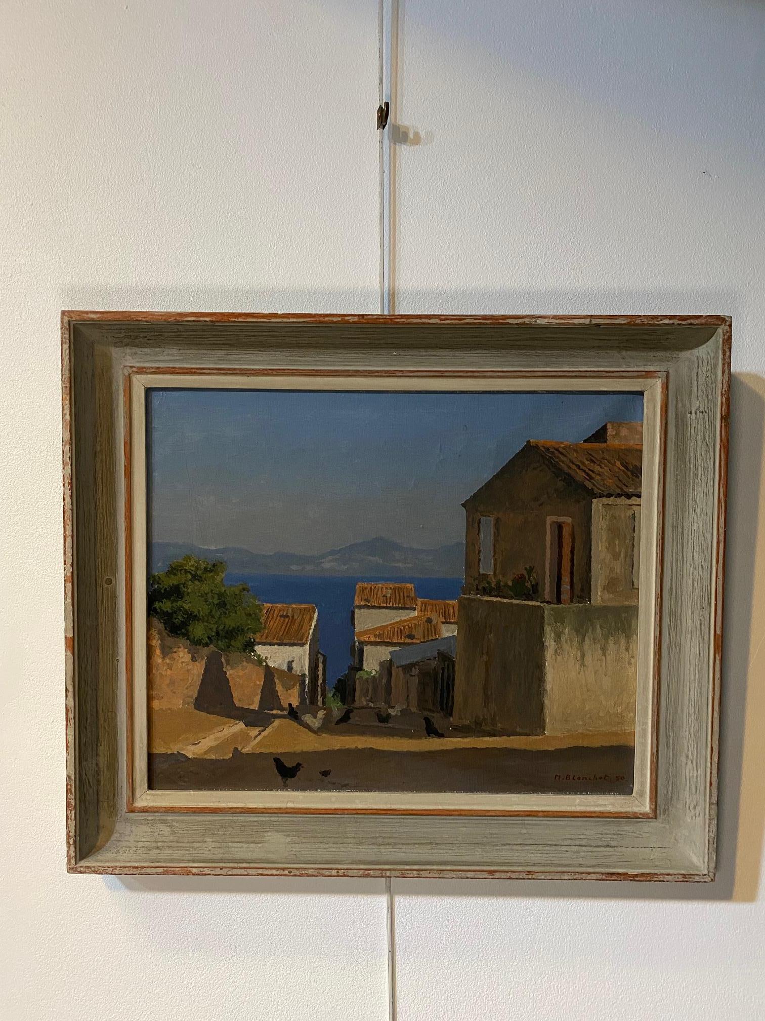 „Sicile“ von Maurice Blanchet - Öl auf Leinwand 46x38 cm im Angebot 2
