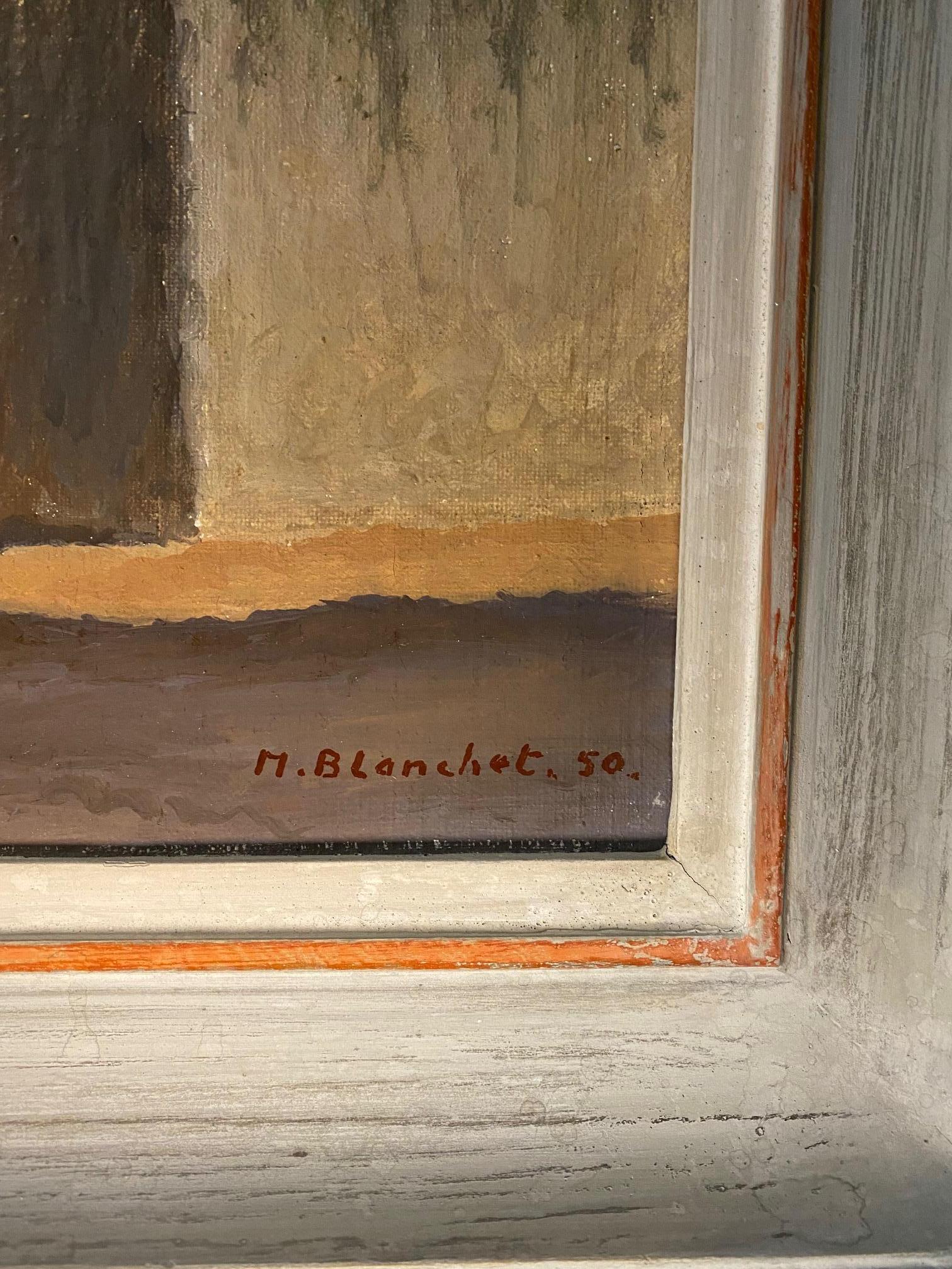 „Sicile“ von Maurice Blanchet - Öl auf Leinwand 46x38 cm im Angebot 3