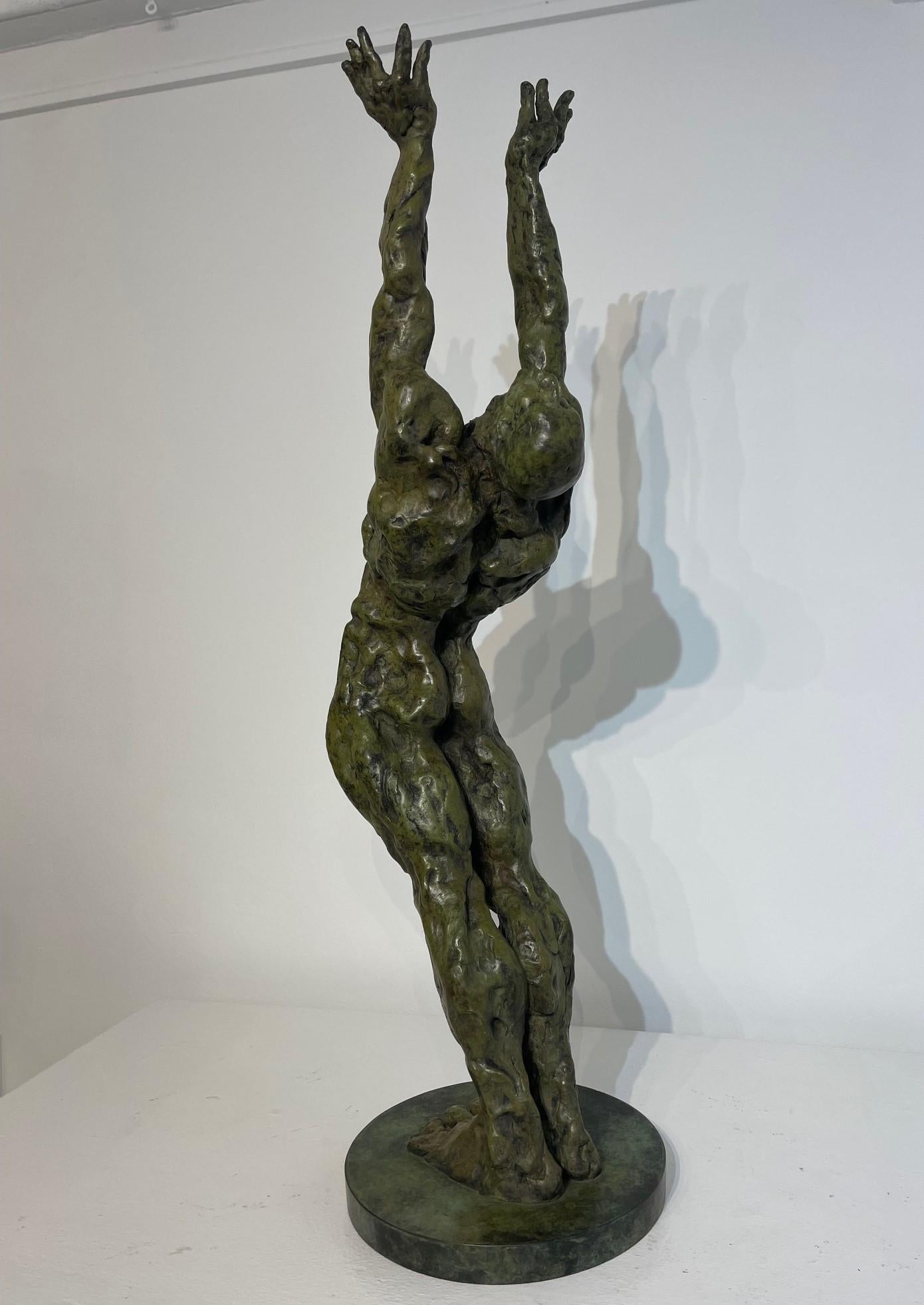 Tocar la victoria - Sculpture de Maurice Blik