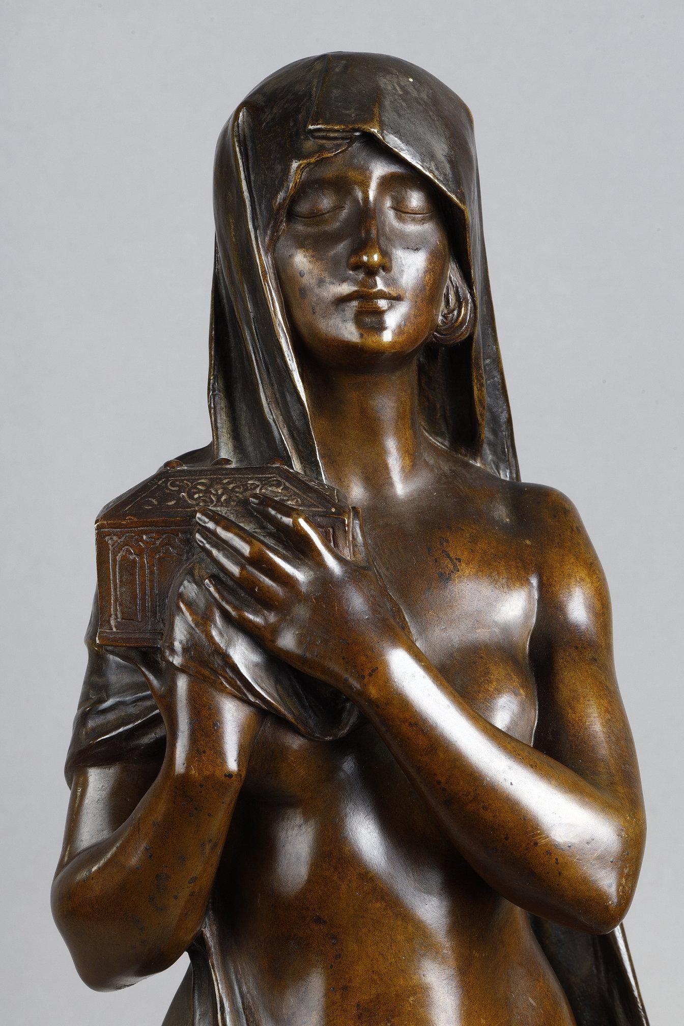 Pandora's Secret - Sculpture Art Nouveau di Maurice Bouval