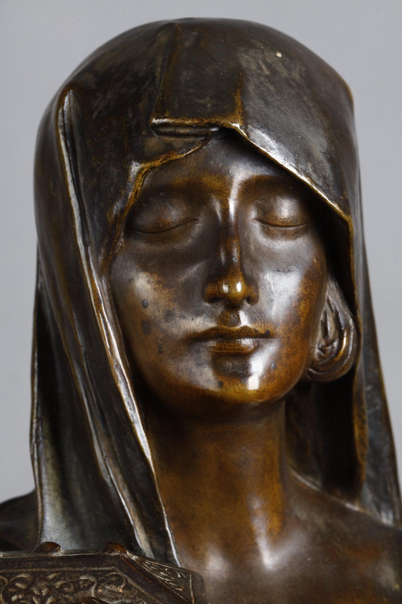 Pandora's Secret - Figurative Sculpture Oro di Maurice Bouval