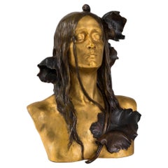 Maurice Bouval "Ophelia" Bronze Sculpture