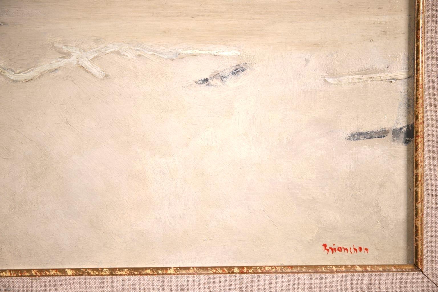 La Plage a Soorts-Hossegor - Peinture à l'huile de paysage moderniste Maurice Brianchon en vente 8