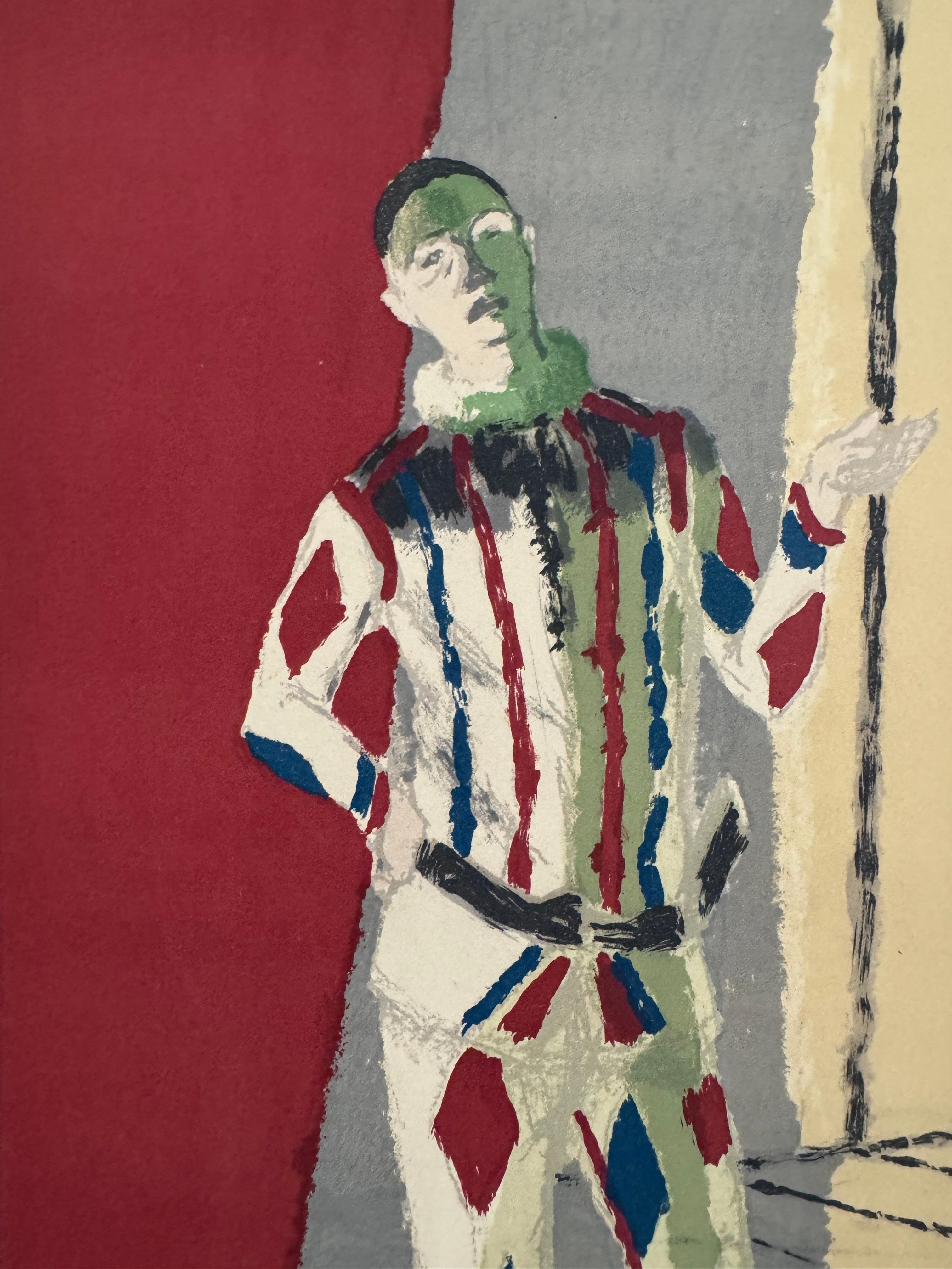 L'Arlequin, aus Sourvenirs de Portraits d'Artistes, von Maurice Brianchon, 1972 im Angebot 4