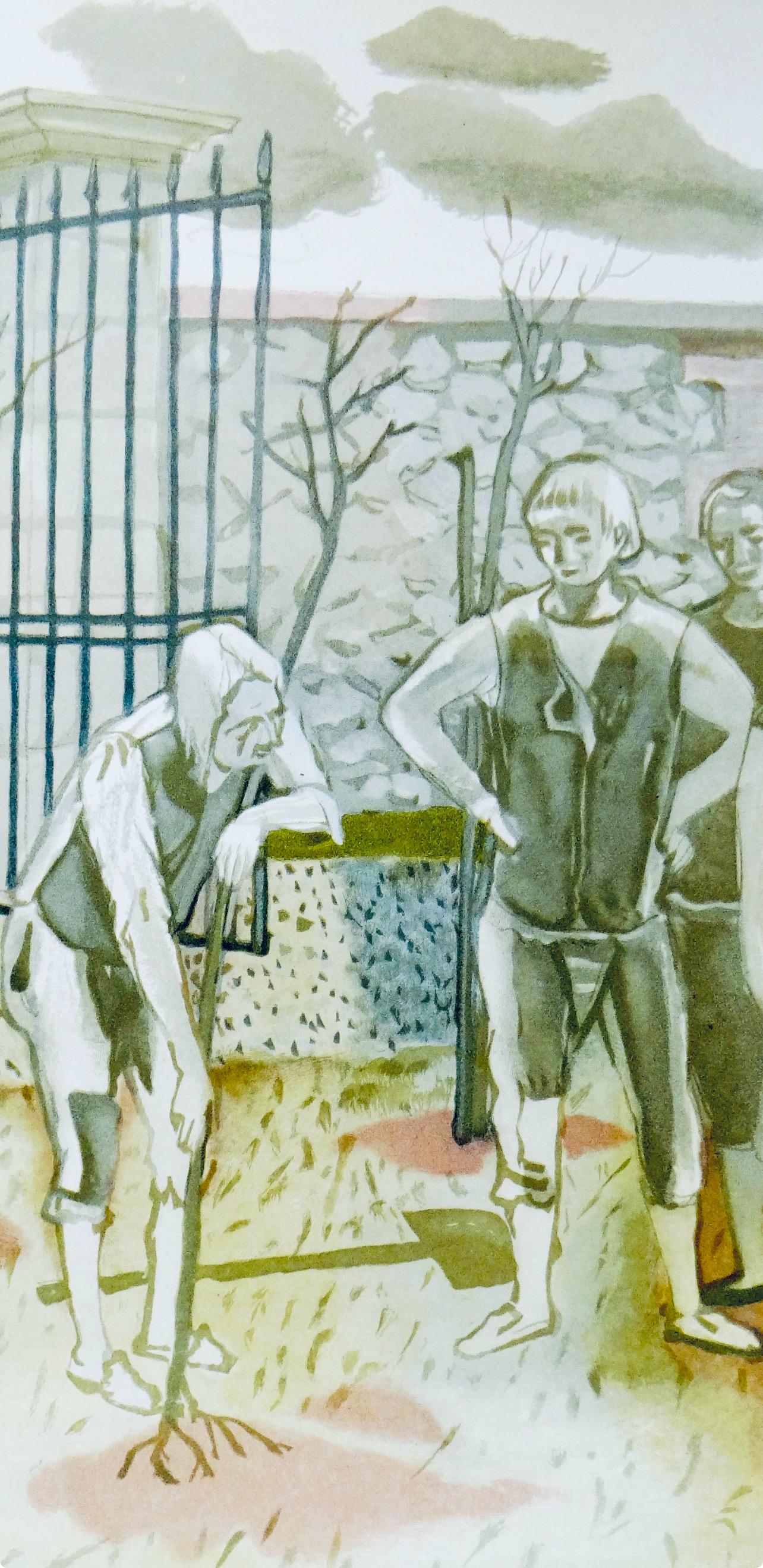 Le vieillard et les trois jeunes, Vingt fables de La fontaine, Maurice Brianchon For Sale 1