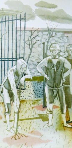 Le vieillard et les trois jeunes, Vingt fables de La fontaine, Maurice Brianchon