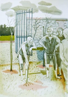 Le vieillard et les trois jeunes, Vingt fables de La fontaine, Maurice Brianchon