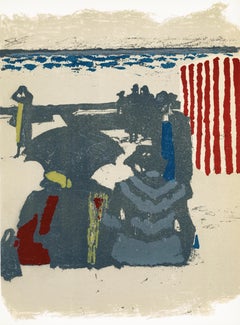 Maurice Brianchon, Saint-Jean-de-Luz, The Beach, 1964