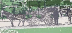Maurice Brianchon, La calèche dans le parc, d'après Vues de Paris, 1963