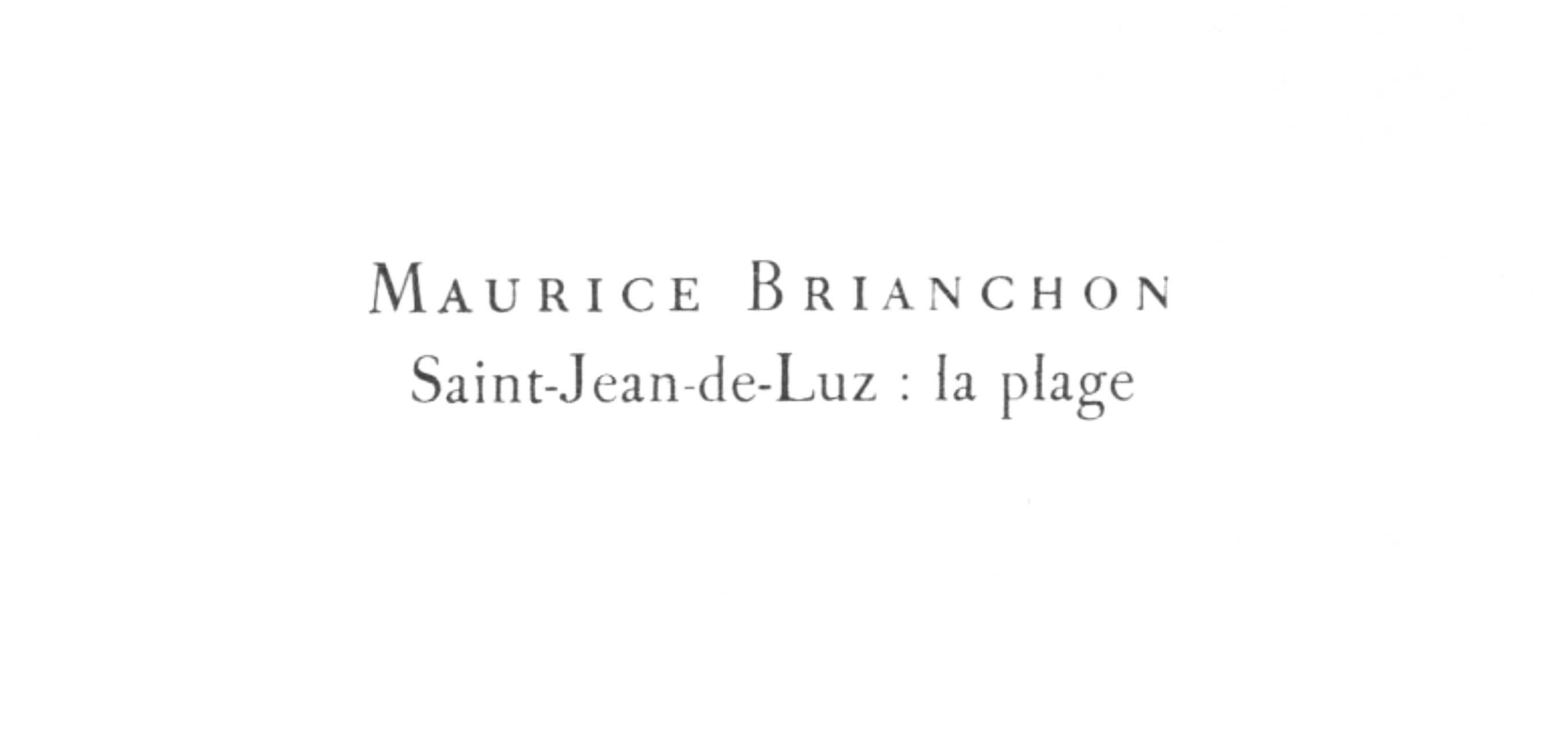 Saint-Jean-de-Luz: la plage, Prints from the Mourlot Press For Sale 3