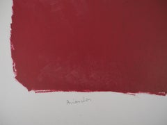 Still Life with Pears and Grappes - Original lithograph, Handsigned