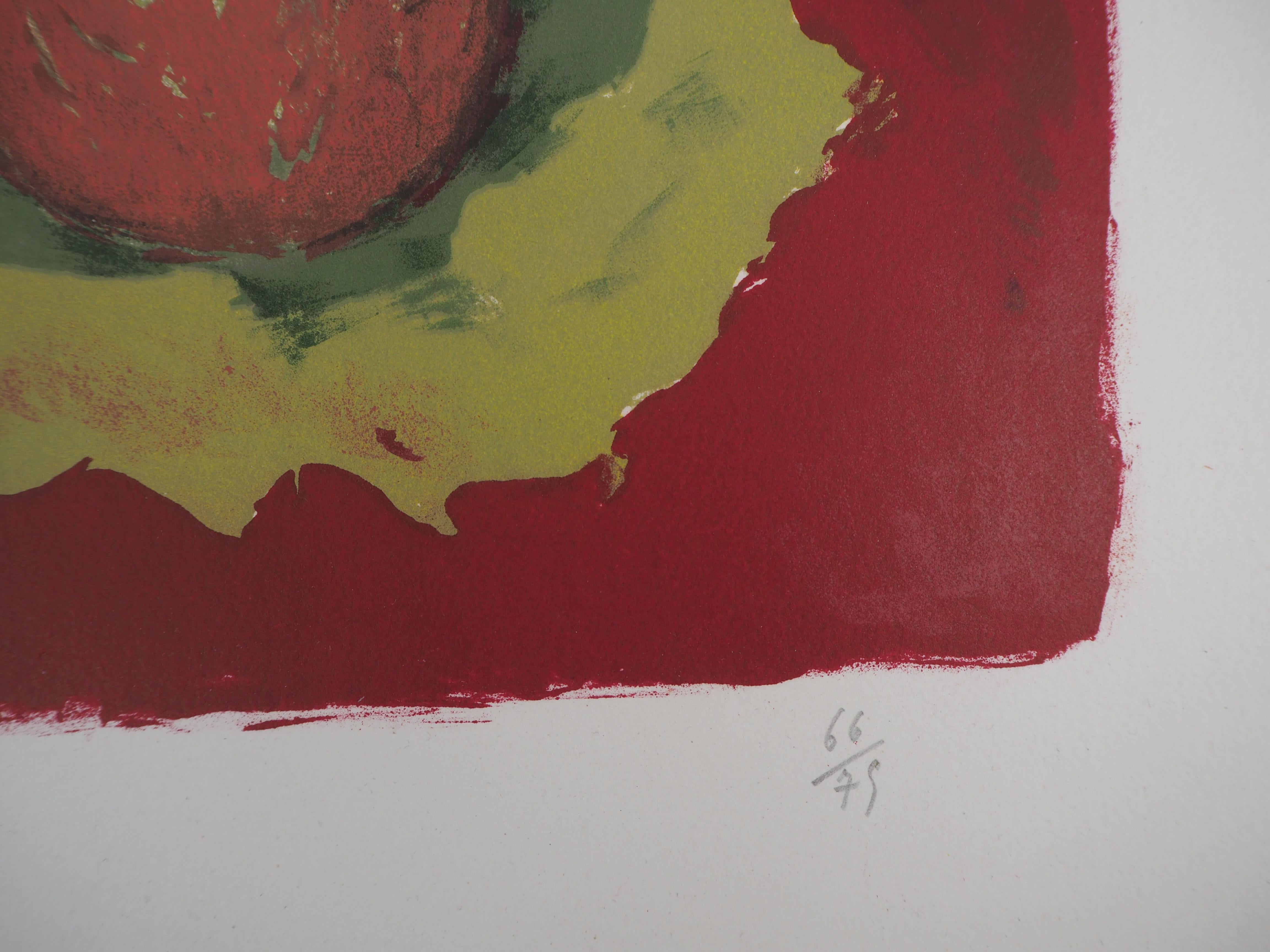 Maurice BRIANCHON
Bodegón con peras y grappes

Litografía original
Firmado a lápiz
Numerado / 75 
Sobre vitela Arches 50 x 65 cm (c. 20 x 26 in)

Muy buen estado, ligeras rayas en los márgenes
