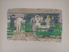 The Ocean in Saint Jean de Luz - Original lithograph, Handsigned