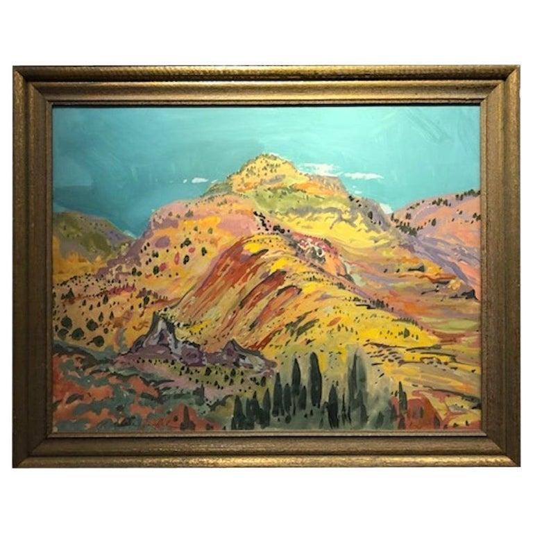 Maurice Buffet Landscape Painting - Hilly Landscape