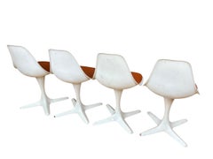 Juego de comedor Maurice Burke Mesa y sillas Tulipán - 5 piezas