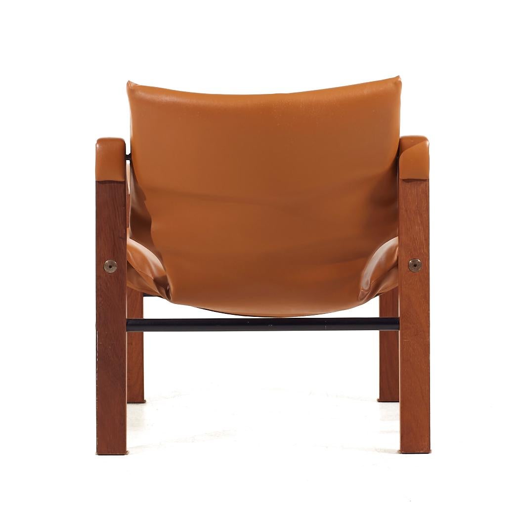 Maurice Burke Mid Century Teak Safari Arkana Lounge Chairs - Pair For Sale 1
