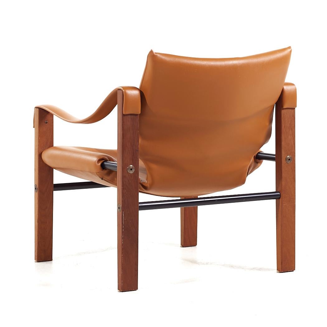 Maurice Burke Mid Century Teak Safari Arkana Lounge Chairs - Pair For Sale 2