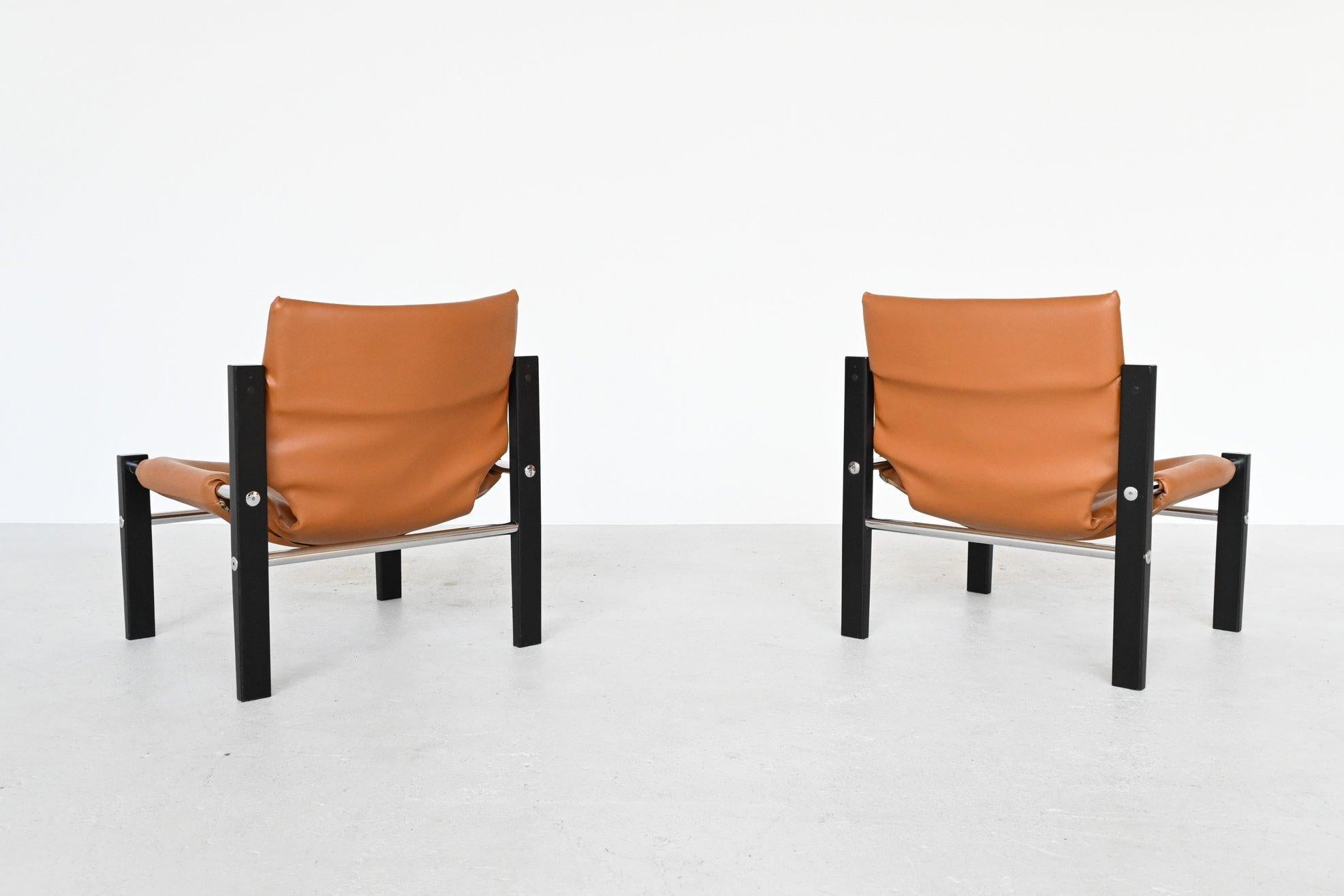 British Maurice Burke Safari Chelsea Lounge Chairs Arkana, United Kingdom, 1970