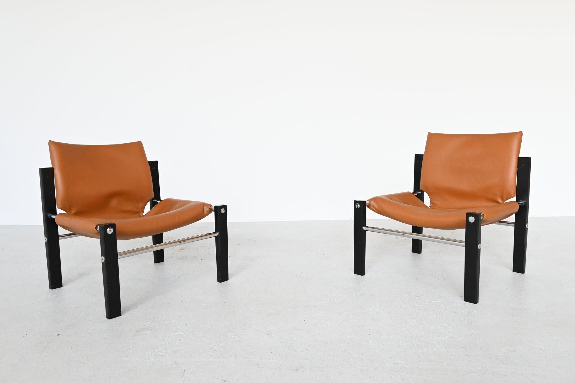 Maurice Burke Safari Chelsea Lounge Chairs Arkana, United Kingdom, 1970 In Good Condition In Etten-Leur, NL