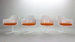 Maurice Burke Set of 4 Lounge Chairs Model No. 116 for Arkana, Space Age 1960's