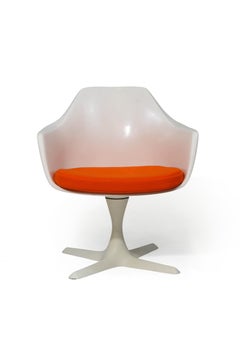 Maurice Burke Swivel Fiberglass Armchairs