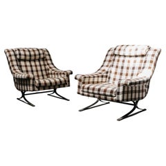 Maurice Calka Arflex Coppia di Poltrone Mod. Grand Prix, Design anni '60