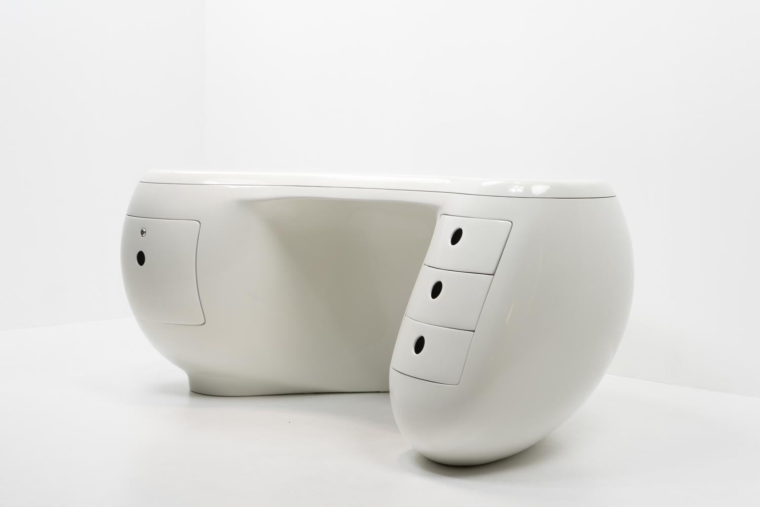 Maurice Calka “Boomerang” Desk by Leleu Deshays, France - 1970s In Good Condition For Sale In Renens, CH
