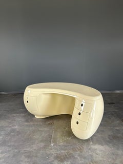 Maurice Calka Boomerang desk for Leleu-Deshays , France, 1970