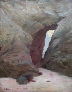 Cave in Brittany, study for the painting The Virgins of the cliffs