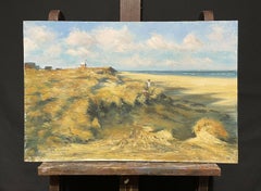 Maurice Crawshaw (b.1947) Signed Impressionist Oil - Extensive Coastal Beach Sea