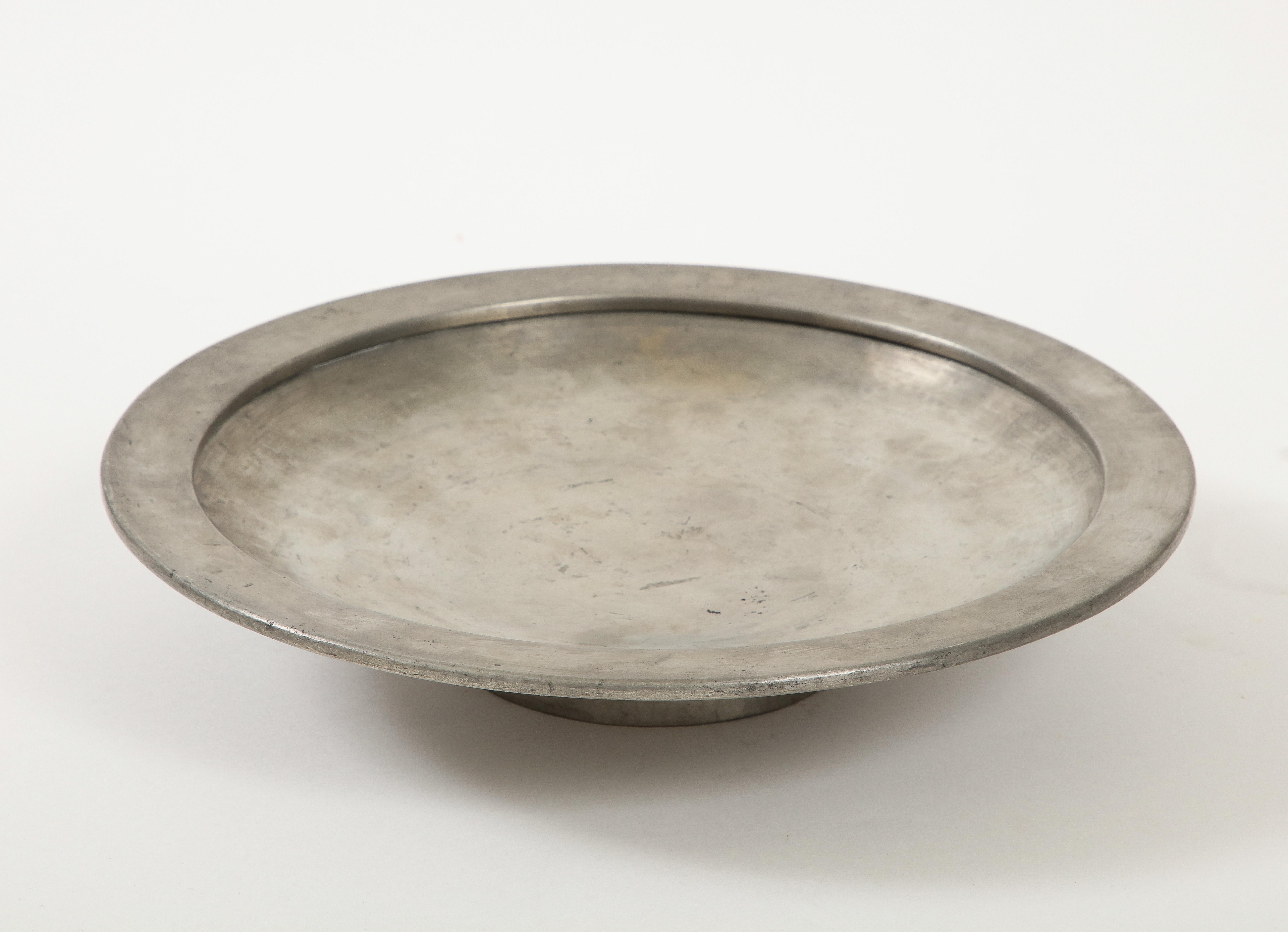 Art Deco Maurice Daurat Pewter Bowl, France, c. 1930