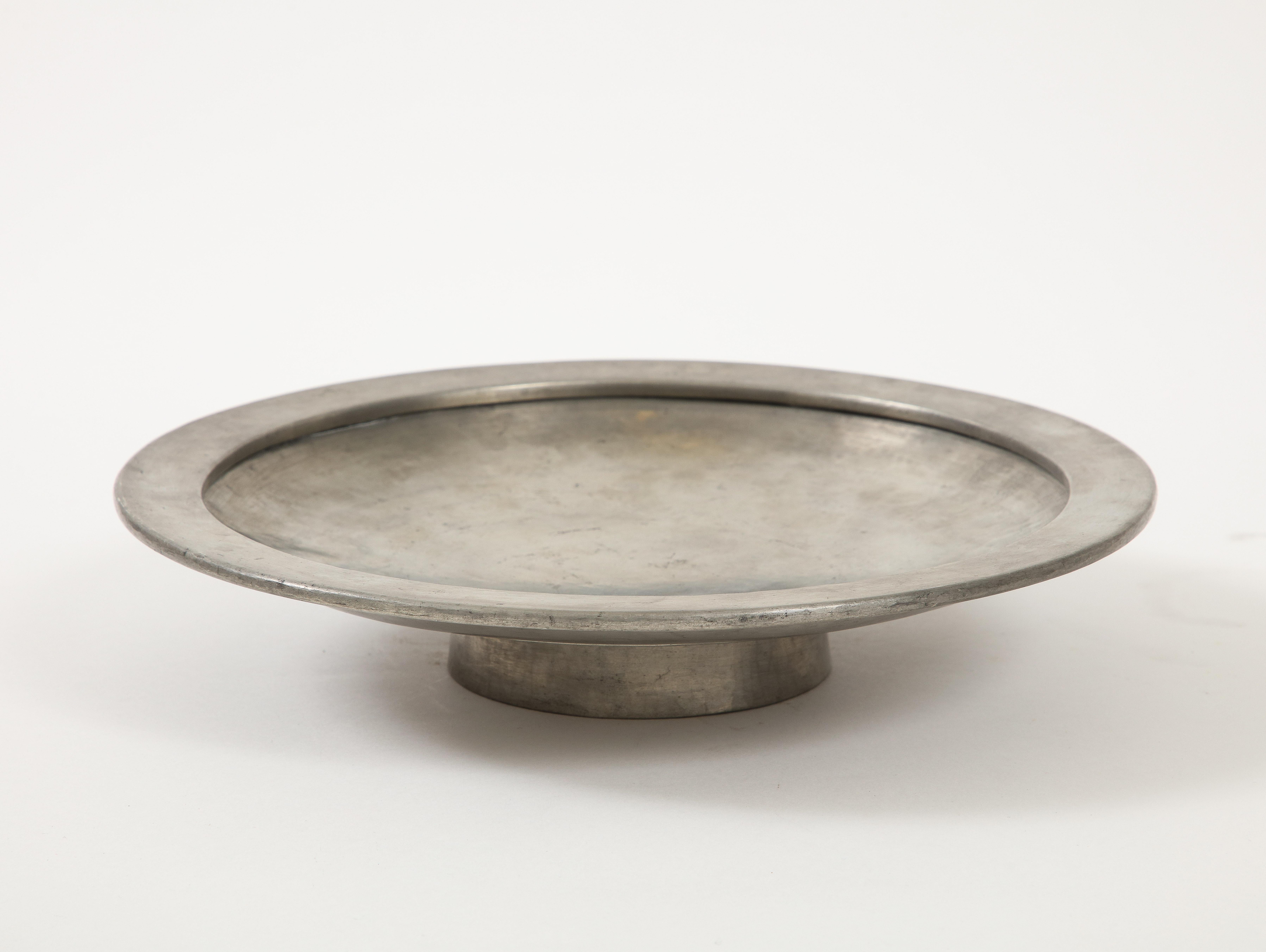 Maurice Daurat Pewter Bowl, France, c. 1930 In Good Condition In Brooklyn, NY