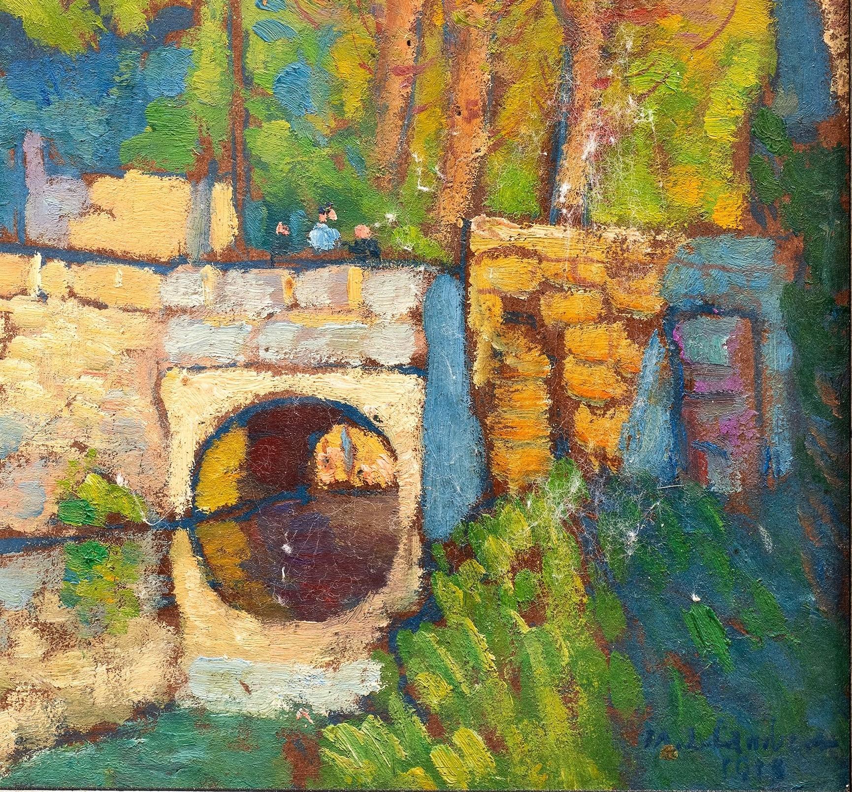 The Bridge upon the Sauceron in Nesles la Vallée (Val d'Oise) Maurice de Lambert im Angebot 7