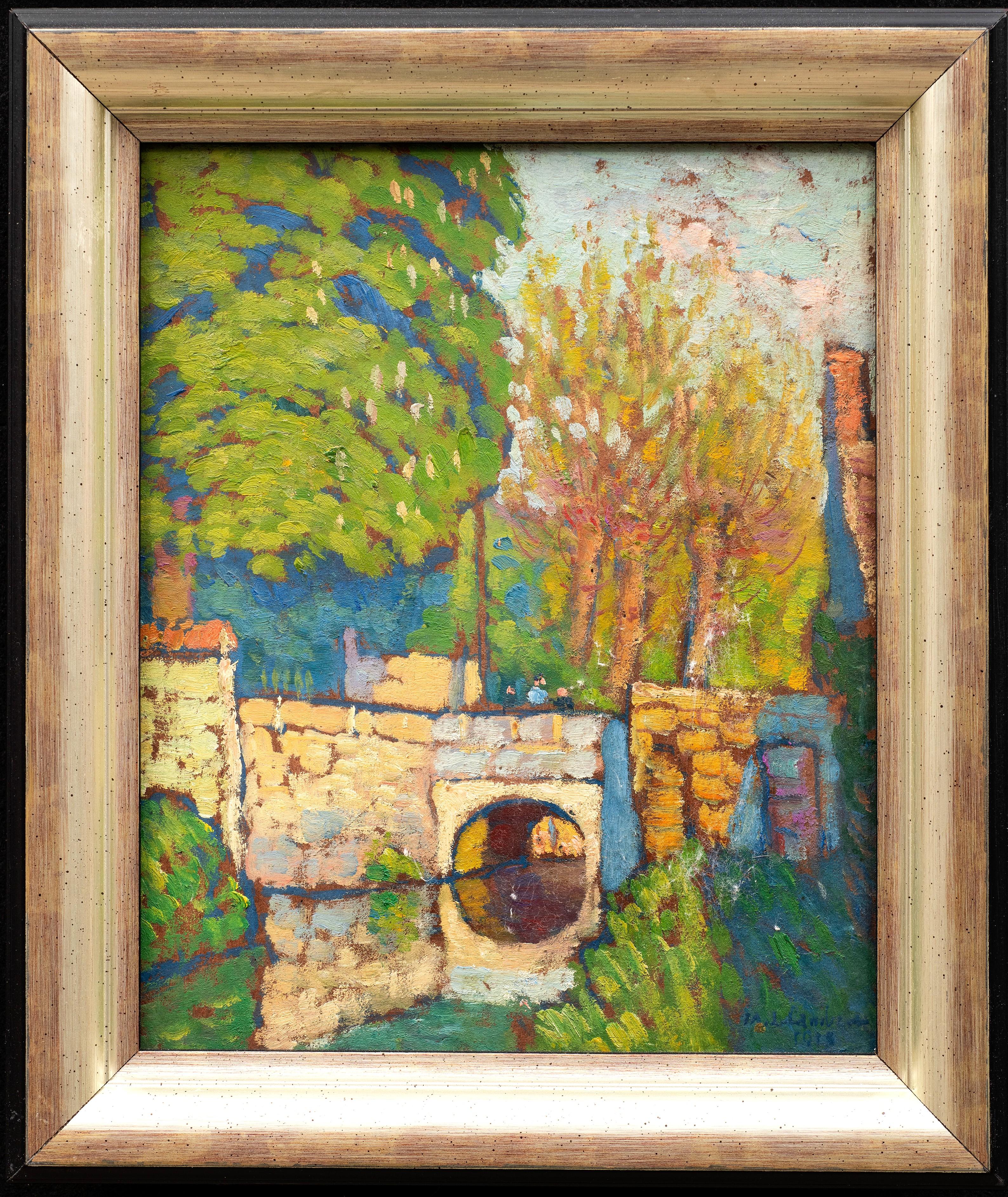 The Bridge Over the Sauceron at Nesles la Vallée (Val d'Oise) Maurice de Lambert