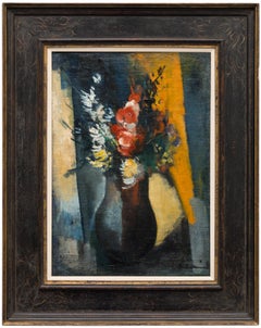 Fleurs dans un vase - Fauvist Oil Painting, Floral Still Life, 1910