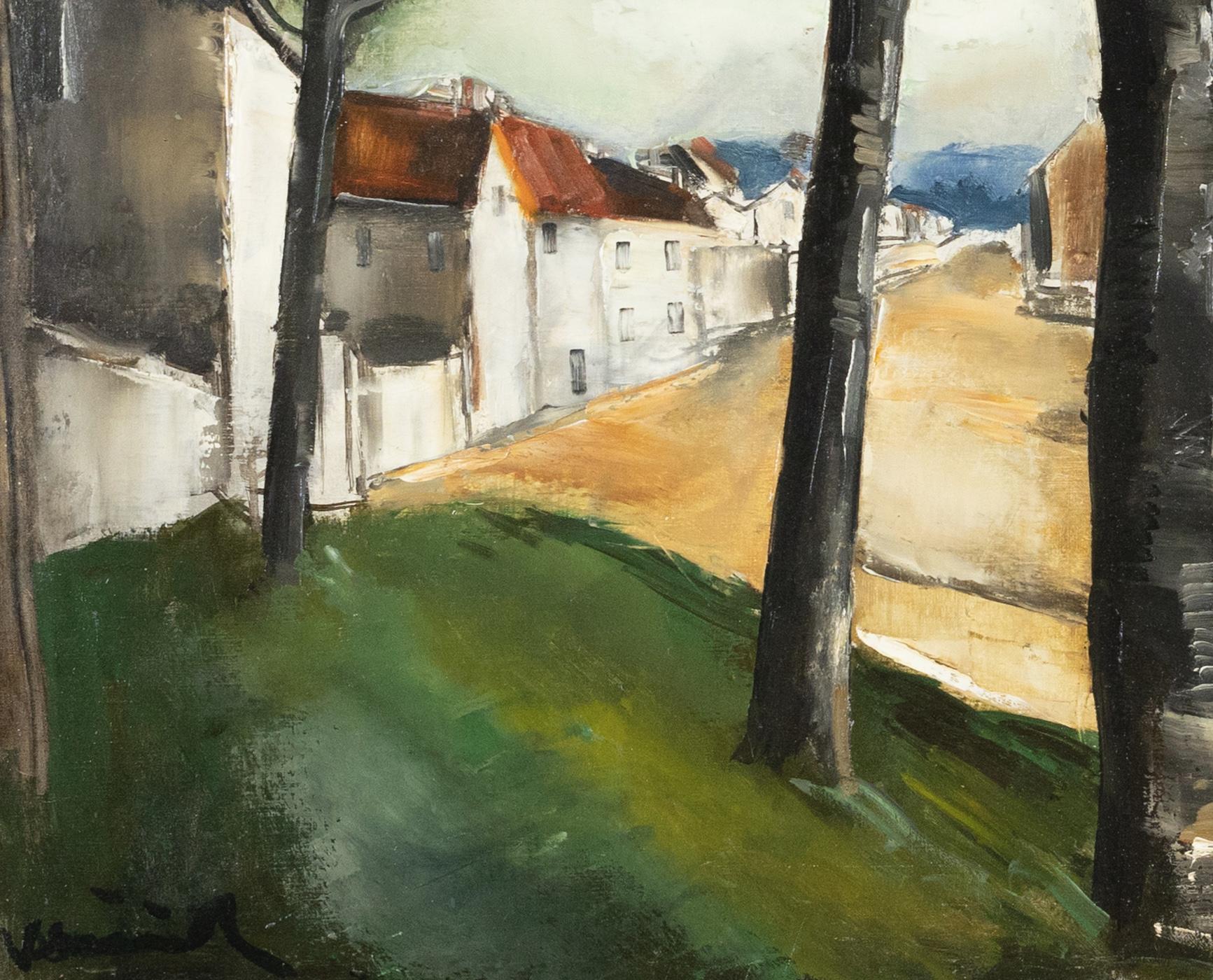 La Route by Maurice de Vlaminck - Landscape painting For Sale 4