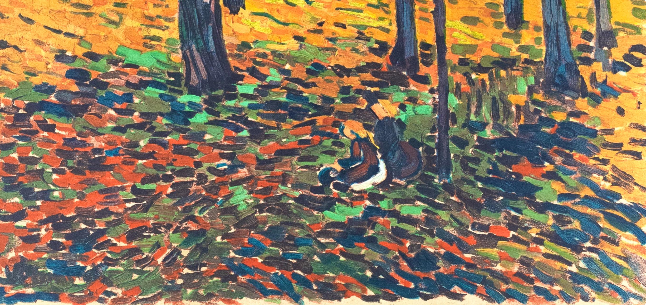de Vlaminck, Chataigneraie à Chatou, Fauves, Collection Pierre Lévy (after) - Gray Figurative Print by Maurice de Vlaminck