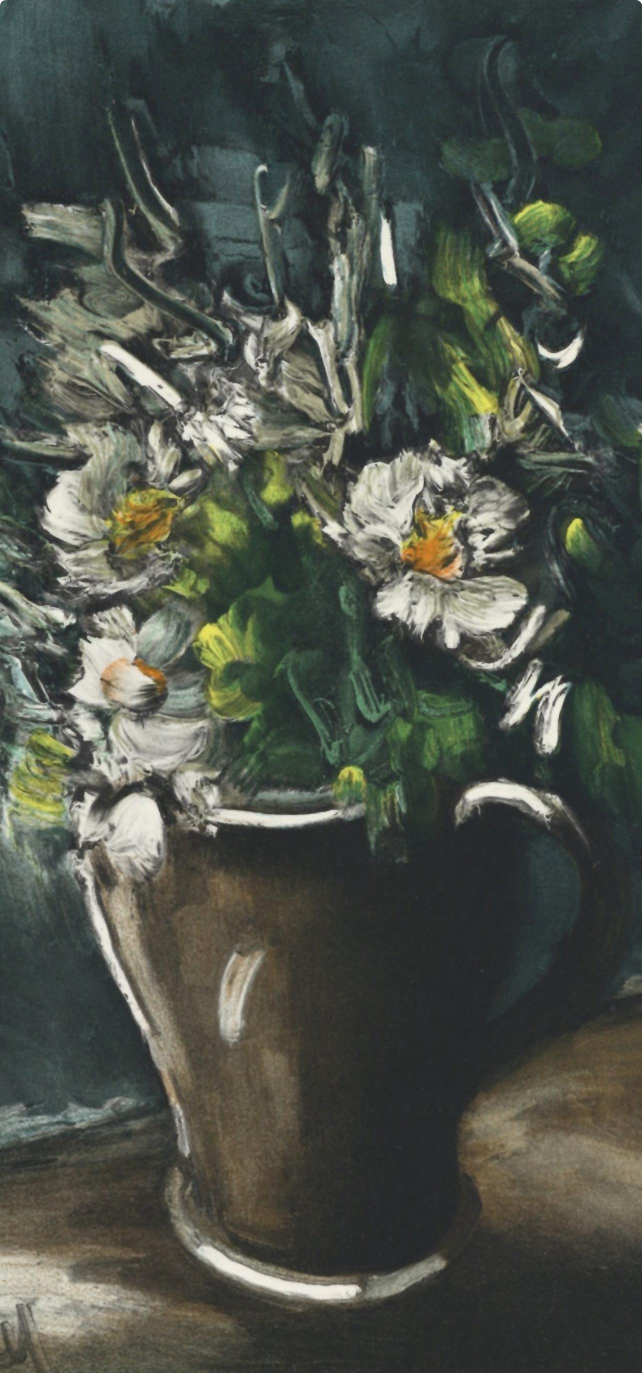 de Vlaminck, Fleurs au pot de gres, Vlaminck (after) - Print by Maurice de Vlaminck