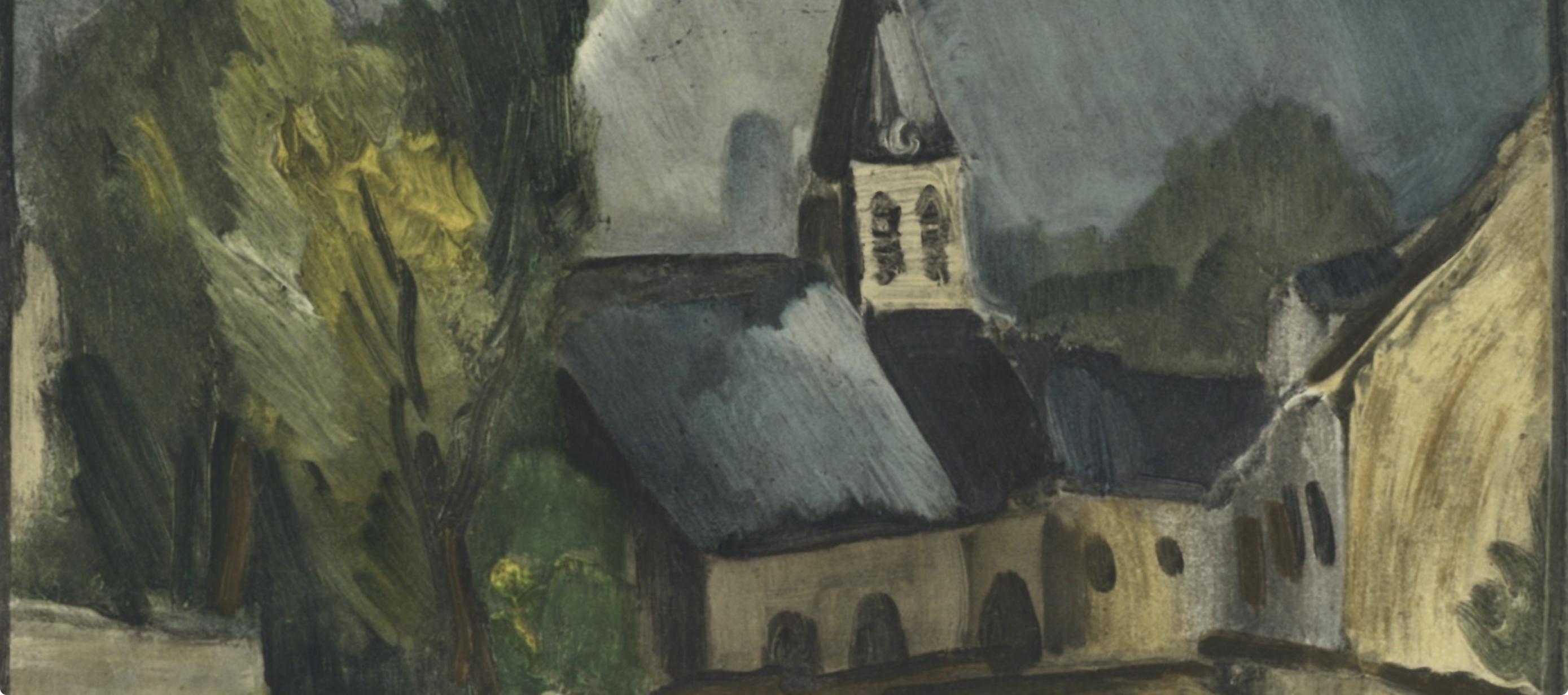 de Vlaminck, L´église de Bougival, Vlaminck (after) - Print by Maurice de Vlaminck