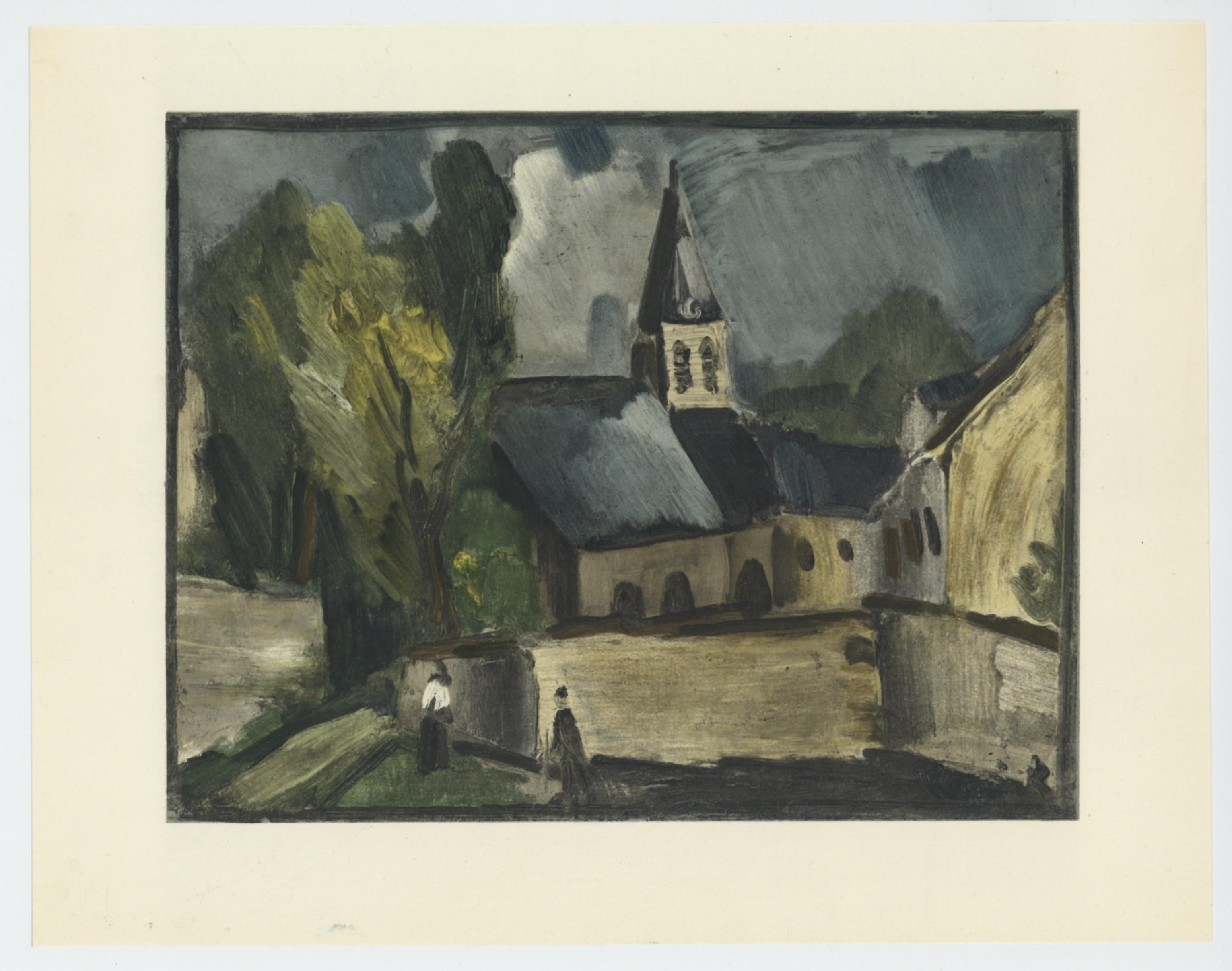 Medium: Lithograph on vélin paper.
Year: 1952
Paper Size: 9.5 x 12.25 inches; image size: 7.48 x 9.45 inches
Inscription: Signed in the plate and unnumbered, as issued
Notes: From the album, Vlaminck, 1958. Published by Éditions du livre,