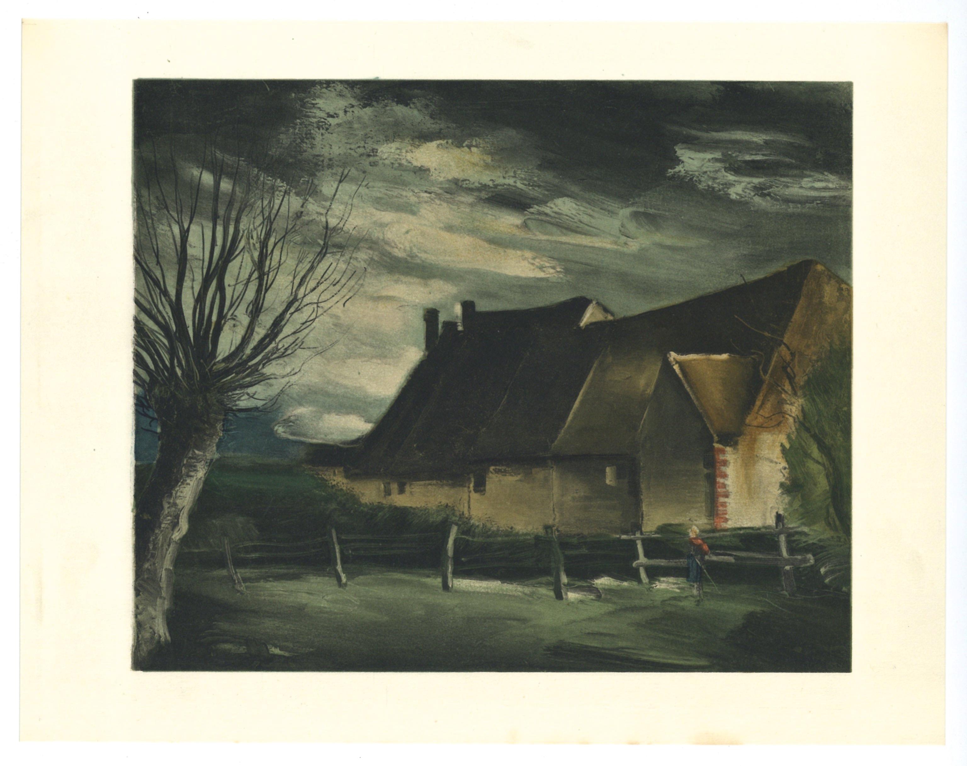 Medium: Lithograph on vélin paper.
Year: 1952
Paper Size: 9.5 x 12.25 inches; image size: 7.87 x 9.45 inches
Inscription: Signed in the plate and unnumbered, as issued
Notes: From the album, Vlaminck, 1958. Published by Éditions du livre,