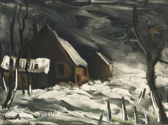 de Vlaminck, La Maladrerie sous la neige, Vlaminck (after)